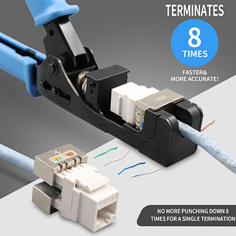 RJ45 Keystone Jack Punch descendit celeritate terminum tool pro CLXXX gradu PX-T-DS
